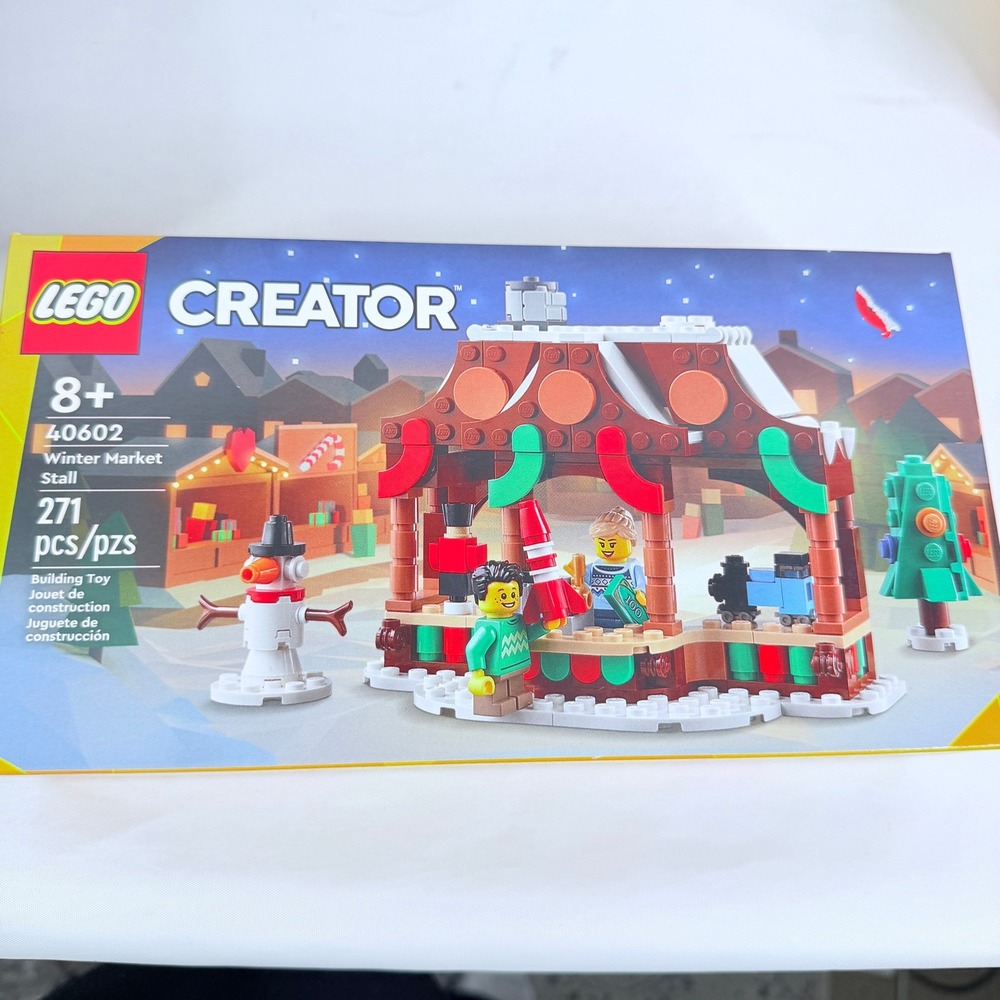 LEGO Creator Winter Market Stall 40602 Christmas Holiday Building Set 271 Pcs